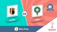 Pronostic belgique maroc