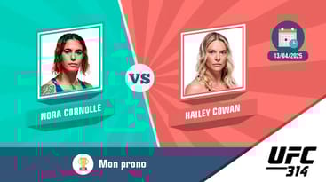 Pronostic nora cornolle hailey cowan